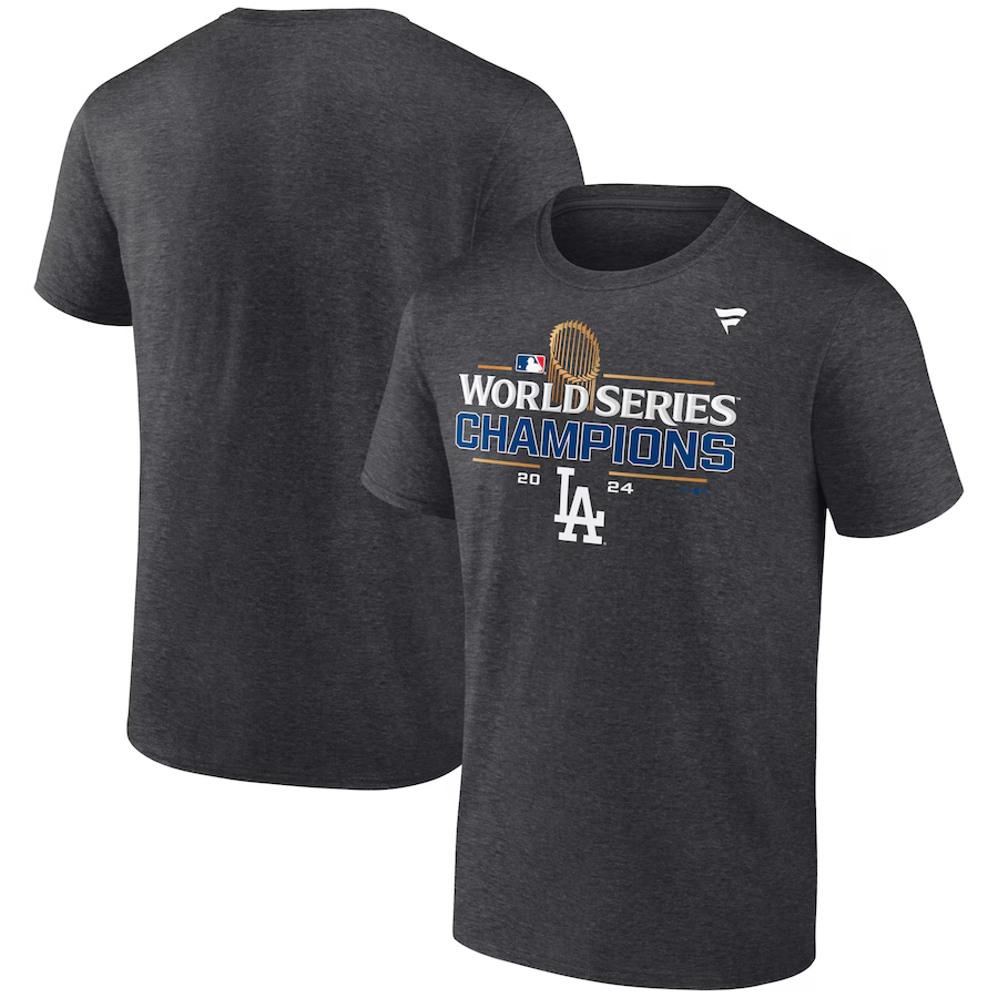 Men Los Angeles Dodgers 2024 MLB World Series Champions black T shirts style 2